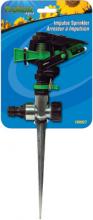 Toolway 180027 - Lawn Sprinkler Metal Impulse 1-Way with Spike
