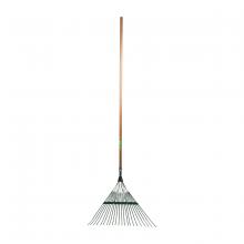 Toolway 180038 - Lawn & Leaf Rake Flex-Steel 22-Tine 22" 48" Wood Handle
