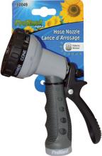 Toolway 180049 - Hose Nozzle Sprayer Metal Rear Trigger Insulated Handle 8 Pattern Grey/Black