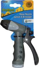 Toolway 180050 - Hose Nozzle Sprayer Metal Rear Trigger Insulated Handle 3 Pattern Grey/Black