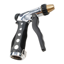 Toolway 180121 - Hose Nozzle Sprayer Metal Front Trigger Adjustable Spray Head Gray/Black