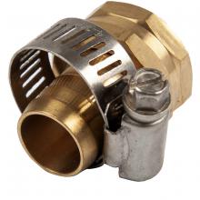 Toolway 180233 - Brass Female Hose End Replacement w/Clamp 3/4"
