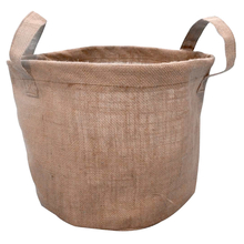 Toolway 182572 - 2PK Burlap Planter Bags With Liner & Handles 10 gal. Natural