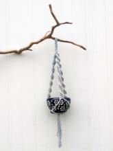Toolway 184383 - Planter Hanger Macrame Cotton Rope Style B 31in Grey