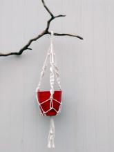 Toolway 184388 - Planter Hanger Macrame Cotton Rope Style C 33in Cream