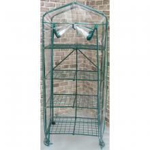 Toolway 184404 - Greenhouse Foldable 4-Tier HD Cover w/ Casters 27in x19in x63in