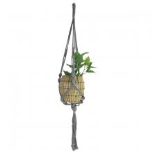 Toolway 184438 - Planter Hanger Macrame Cotton Rope 41in Grey