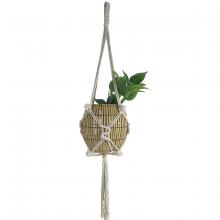 Toolway 184440 - Planter Hanger Macrame Cotton Rope 35in Natural White