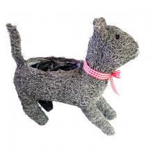 Toolway 184582 - Rattan Cat Planter - Small 16.9x6.7x14.5in