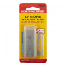 Toolway 190074 - Replacement Razor Scraper Blades 2.5in 5/Pk