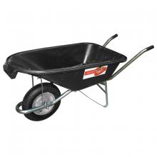 Toolway 190990 - Wheelbarrow 6 cu.ft. EZ Pour Poly Tray Air Tire Steel Handle