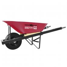 Toolway 449553 - Peavey Wheelbarrow 6 cu.ft Steel Tray Flat Free Tire Steel Handle