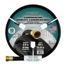 Toolway 566489 - Water Hose Professional All Weather Rubber 5/8in x 100ft Black