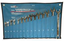 Toolway 702116 - 15PC Combination Wrench V-Groove Metric Set