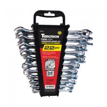 Toolway 702121 - Combination Wrench Set Curved 22pc SAE/Metric