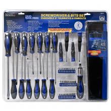 Toolway 710476 - 52Pc Screwdriver & Bit  Set