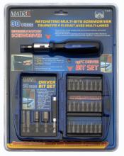 Toolway 710481 - Ratchet Screwdriver & Bits Set 30pc