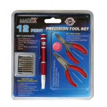 Toolway 710732 - Precision Screwdriver & Mini Pliers Set 12Pc