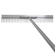 Toolway 80061960 - Levelling Rake Asphalt & Landscape 36-tine Aluminum W/7ft Mag Handle