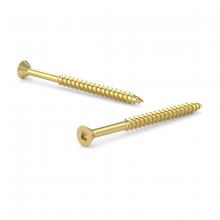 Toolway 82080204 - Screw Flat Head Socket Wood N°8 x 1in 100/Pk Brass