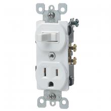 Toolway 83014020 - Combo Switch / Recpt. White