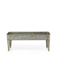 Toolway 8700998 - Planter Trough on Stand Aged Galvanized 12x10x30 16L/3Gal