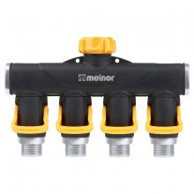 Toolway 88000357 - EZ-Flow Metal 4-Outlet Control Valve Threaded Flip Shut Off
