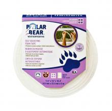 Toolway 88003001 - Gap Seal Self Adjusting Foam Tape 3/16in x 3/8in x 16.4ft White