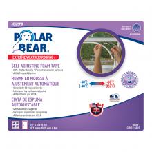Toolway 88003012 - Gap Seal Self Adjusting Foam Tape ½in x ¾in x 9.8ft Grey