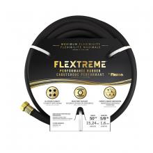 Toolway 88010412 - Water Hose Flextreme Synthetic Rubber 5/8in x 50ft Black