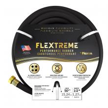 Toolway 88010447 - Water Hose Flextreme Synthetic Rubber 1/2in x 50ft Black