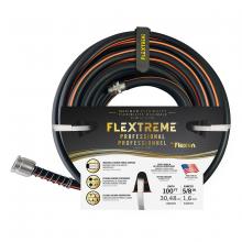 Toolway 88010449 - Water Hose Flextreme Synthetic Rubber 5/8in x 100ft Black