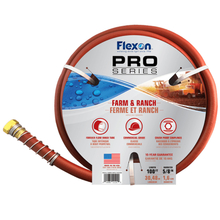 Toolway 88011124 - Water Hose Farm & Ranch Crush-Proof Fittings 5/8in x 100ft