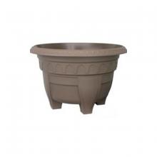 Toolway 88014014 - Azura Classic Planter Plastic Round 9.75 x 15.25 x15.25in Cappuccino