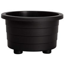 Toolway 88014017 - Futura Plastic Patio Planter with Drain Plug Square 16x16x10in Black