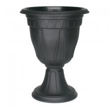 Toolway 88014236 - Azura Classic Planter Plastic Urn 15x20.5in Black