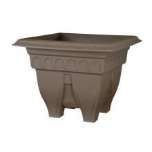 Toolway 88014514 - Azura Classic Planter Plastic Square 20.25x15.25x15.25in Cappuccino
