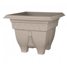 Toolway 88014530 - Azura Classic Planter Plastic Square 20.25x15.25x15.25in Granite