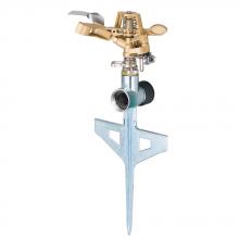 Toolway 88014599 - XT Lawn Sprinkler Metal Pulsating with Step Spike