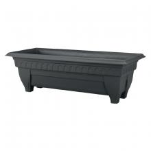 Toolway 88014736 - Azura Classic Planter Plastic Rectangular 27x11x8.75in Black