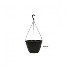 Toolway 88015236 - Quattro Contemporary Hanging Planter Plastic 12in Black