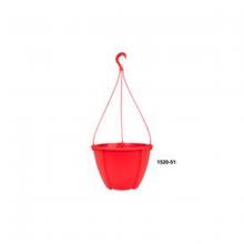 Toolway 88015251 - Quattro Contemporary Hanging Planter Plastic 12in Red