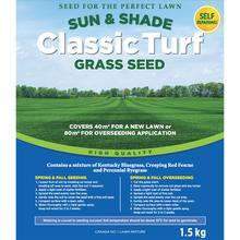 Toolway 88017400 - Classic Turf Sun & Shade Grass Seed 1.5KG