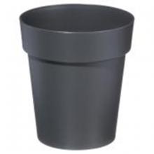 Toolway 88017404 - Viva Self-Watering Planter Plastic Round 13x14.5in Slate