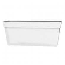 Toolway 88017509 - Viva Self-Watering Planter Plastic Rectangular 24x9x10in White