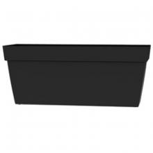 Toolway 88017536 - Viva Self-Watering Planter Plastic Rectangular 24x9x10in Black