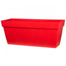 Toolway 88017551 - Viva Self-Watering Planter Plastic Rectangular 24x9x10in Red