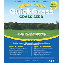 Toolway 88017600 - Quick Grass Overseeding Grass Seed Mix 1.5kg