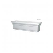 Toolway 88022409 - Distinction Window Box Planter Plastic No Bracket 24x7in White