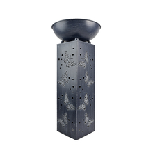 Toolway 88022528 - Metal Illuminated Butterfly Stand with Planter Bowl on Top 28.3in Battery Operated
